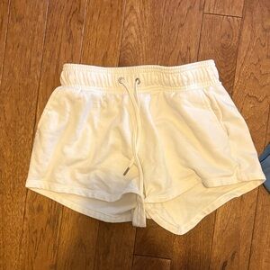 Auden Women's Cream High Waist Shorts